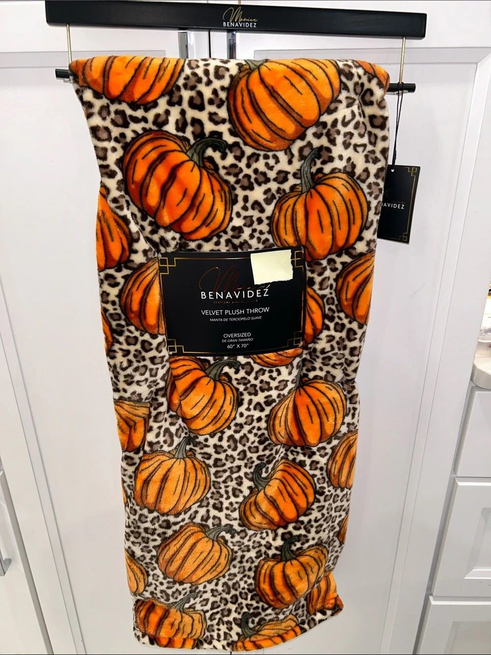 Monica Benavidez Velvet Plush Throw Blanket Oversized 60”x70”